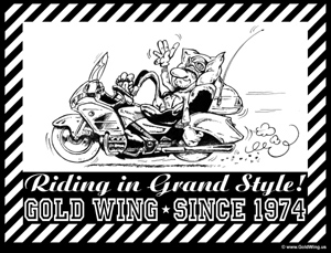 TShirt Print Gold Wing since 1974